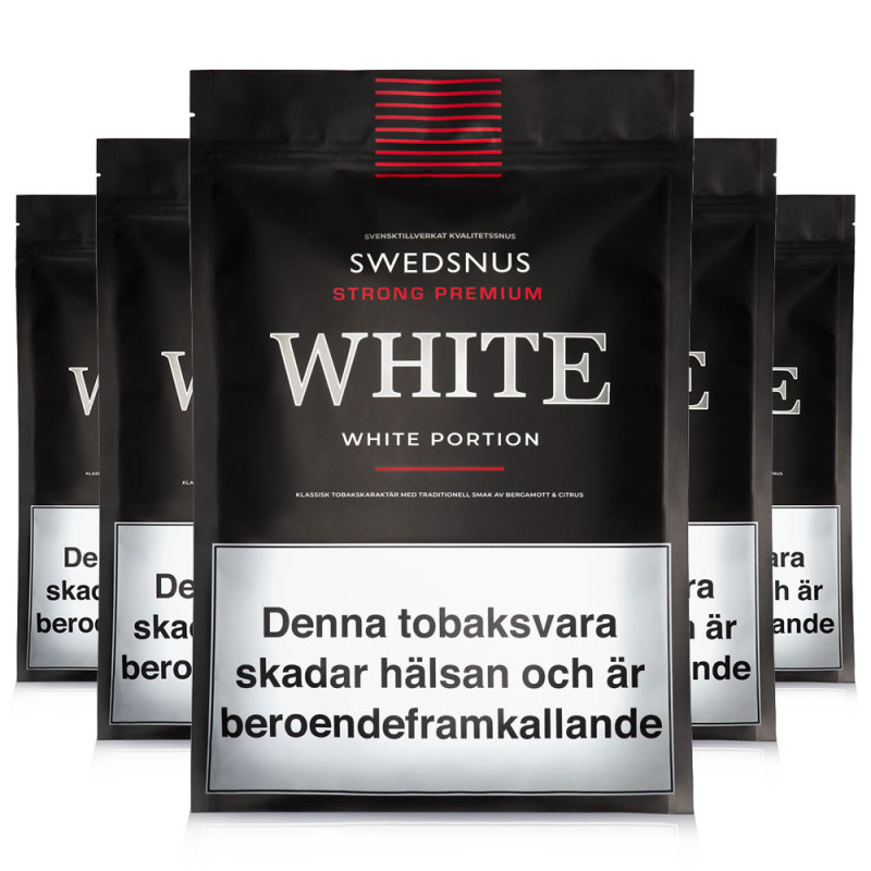 5-Pack White Strong Premium 300 White Portion