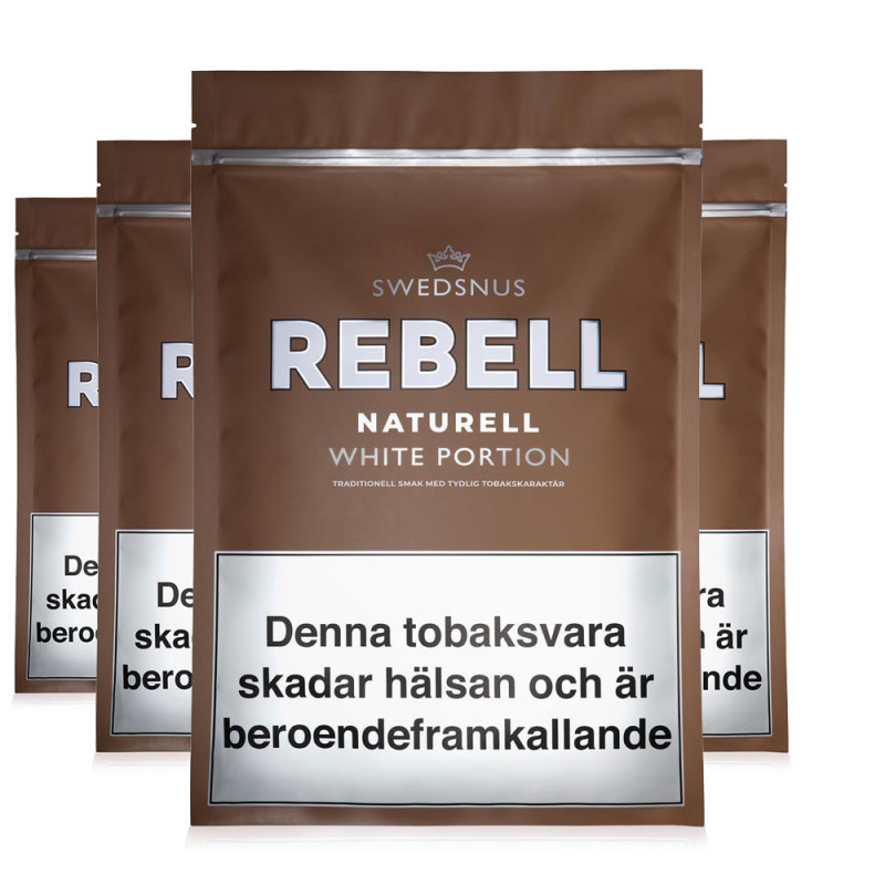 4-Pack Naturell Rebell 400 White Portion