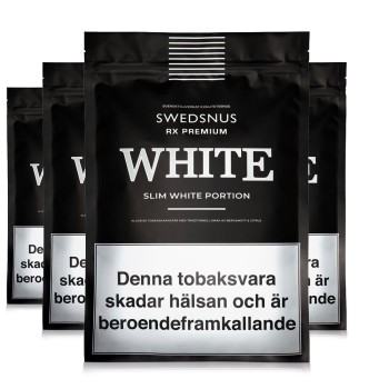 4-Pack White RX Slim 400 White Portion