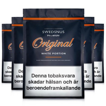 5-Pack Premium Original 300 White Portion