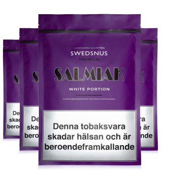 4-Pack Salmiak Premium 300 White Portion